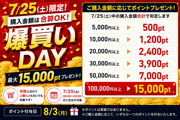 7/25����!!����15,000pts�Ը������㤤DAY!!1